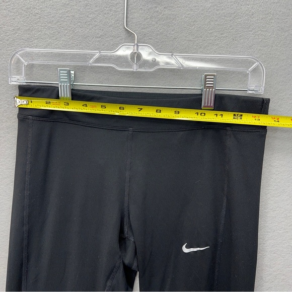 Nike Womens Small Power Essential Crop Tight Leggings Black Dri-Fit 667623-010 - Picture 4 of 7
